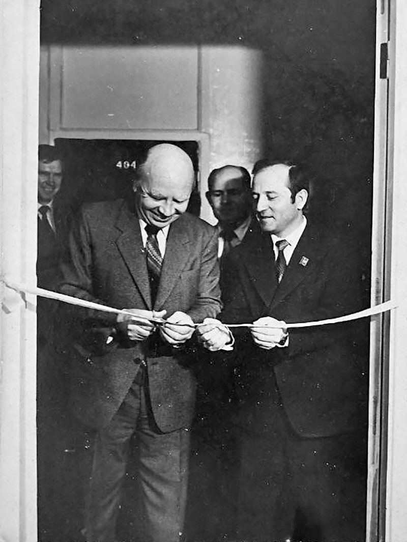 Открытие Музея подводного судостроения 7 мая 1985 (Ефимов и Жарков)
